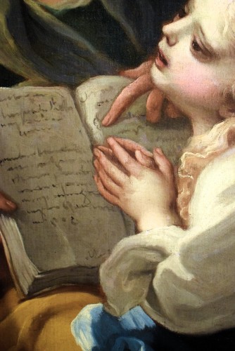 Antiquités - L'Éducation de la Vierge - Carlo Preda (1652 - 1729)